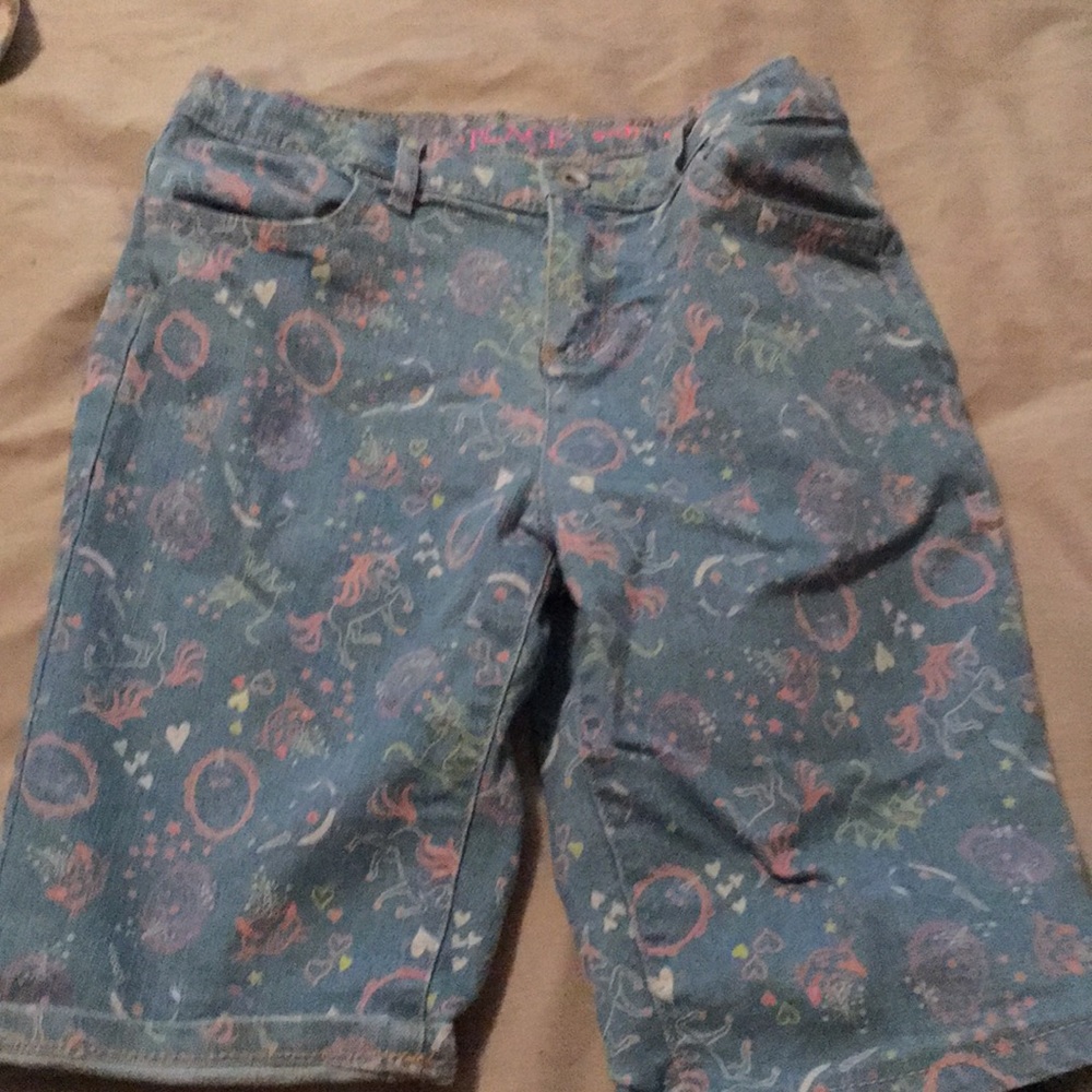 Unicorn girls shorts